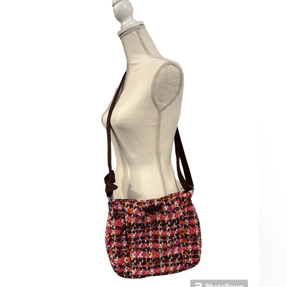Vera Bradley Hadley Crossbody | Shoulder Bag Houndstooth Tweed Retired - Picture 15 of 15